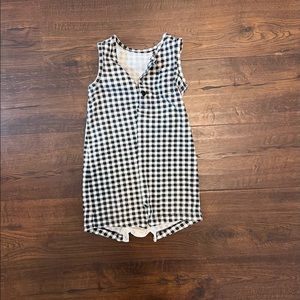 GAP Organic Gingham Romper 12-18 Months